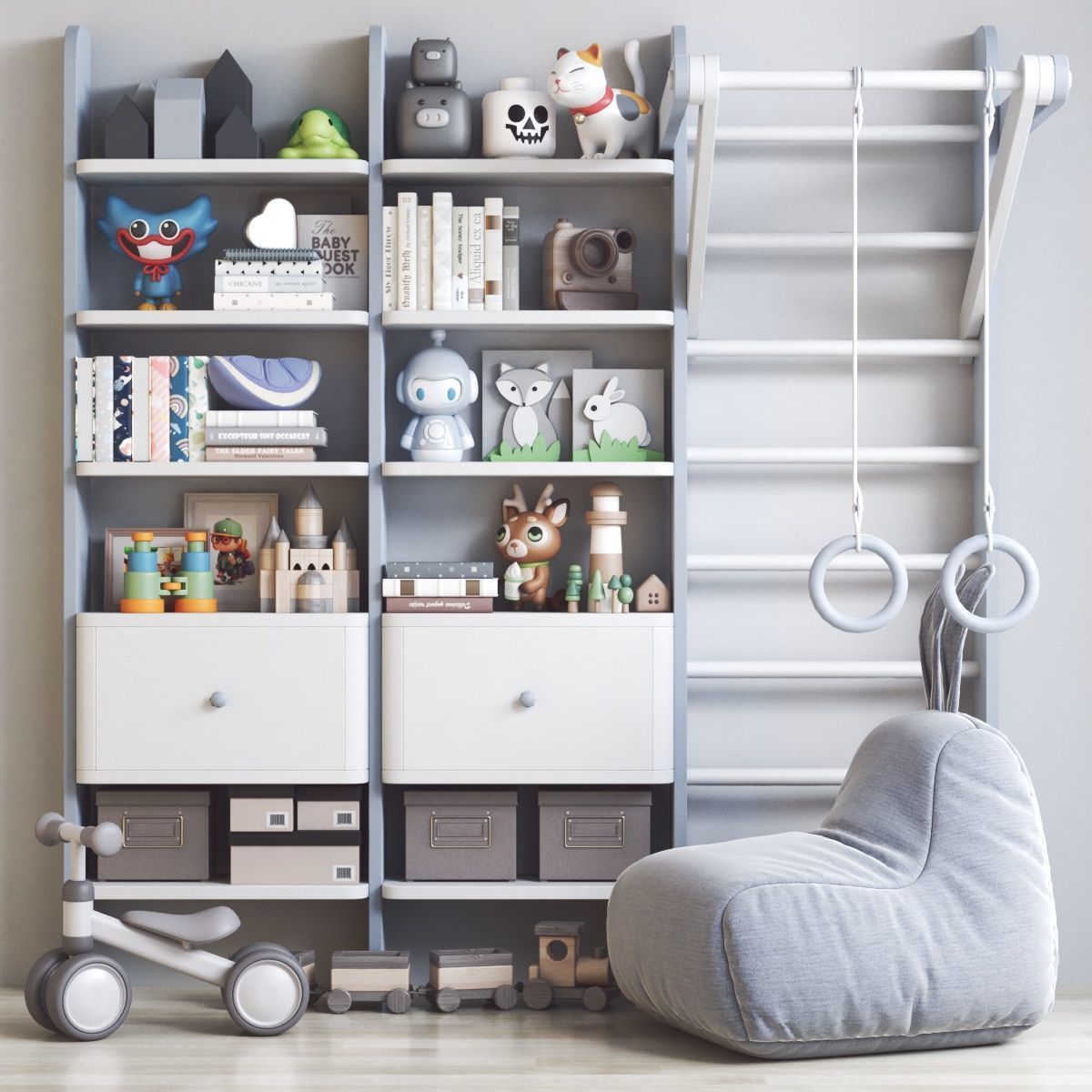 Furniture for nursery 20 3D model_3