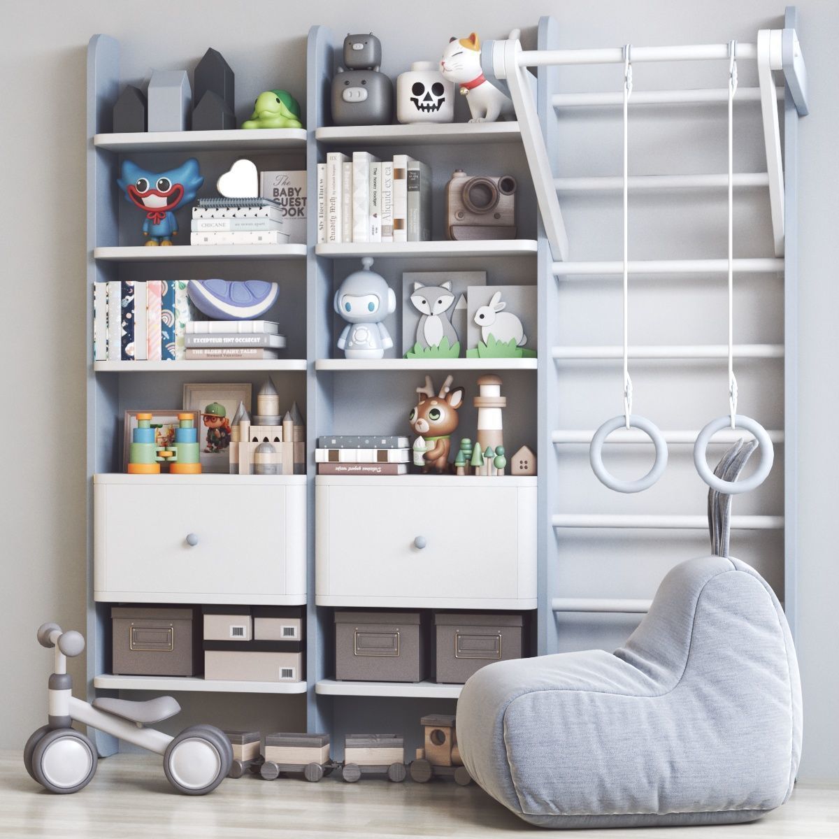 Furniture for nursery 20 3D model_4