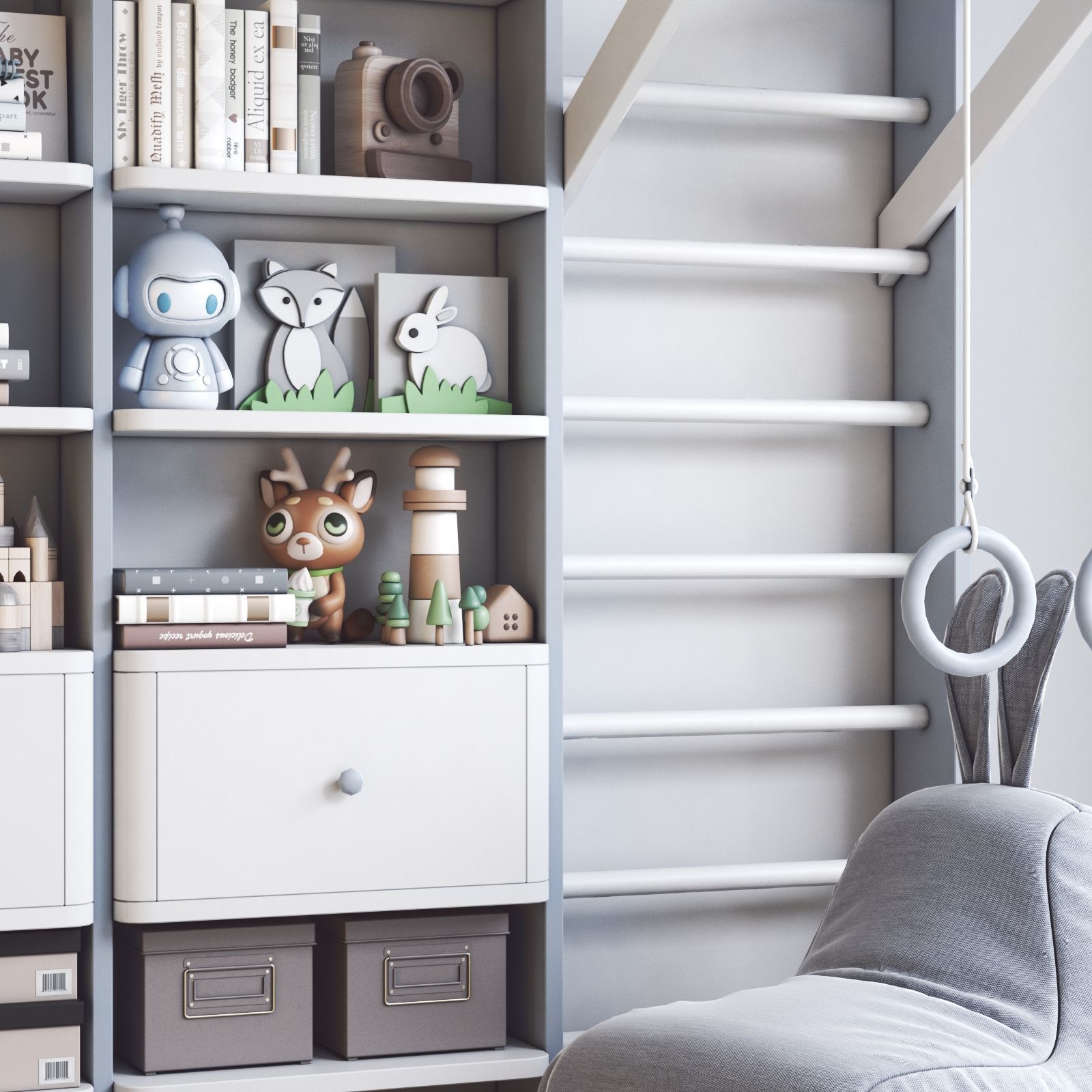 Furniture for nursery 20 3D model_1