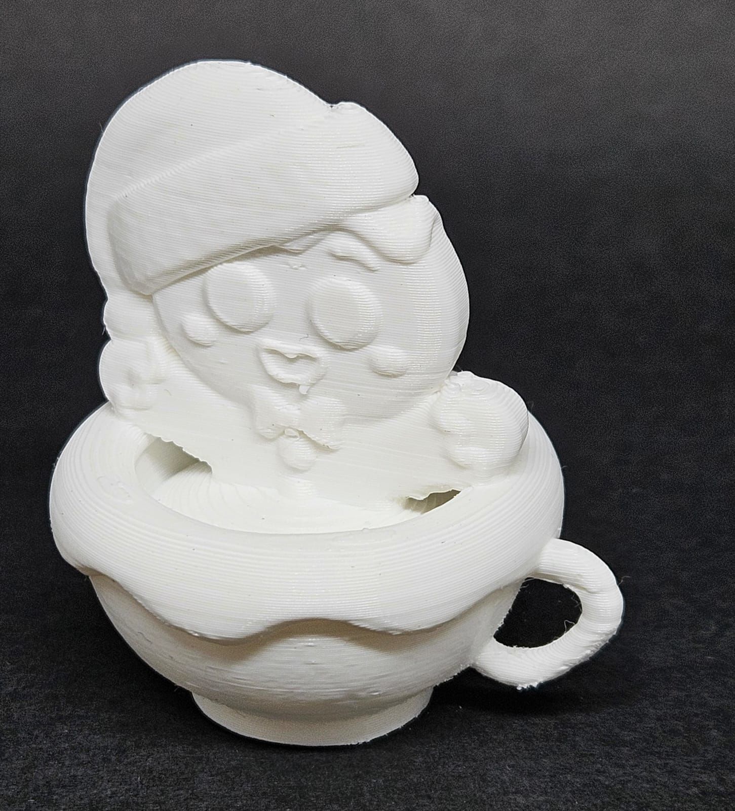 Gingerbread Man Cup 3D print model_6