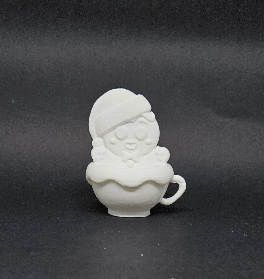 Gingerbread Man Cup 3D print model_5