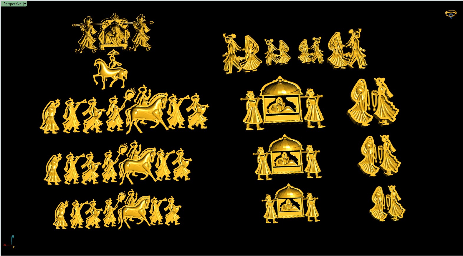 Dulhanset 3size stl file 3D print model_3