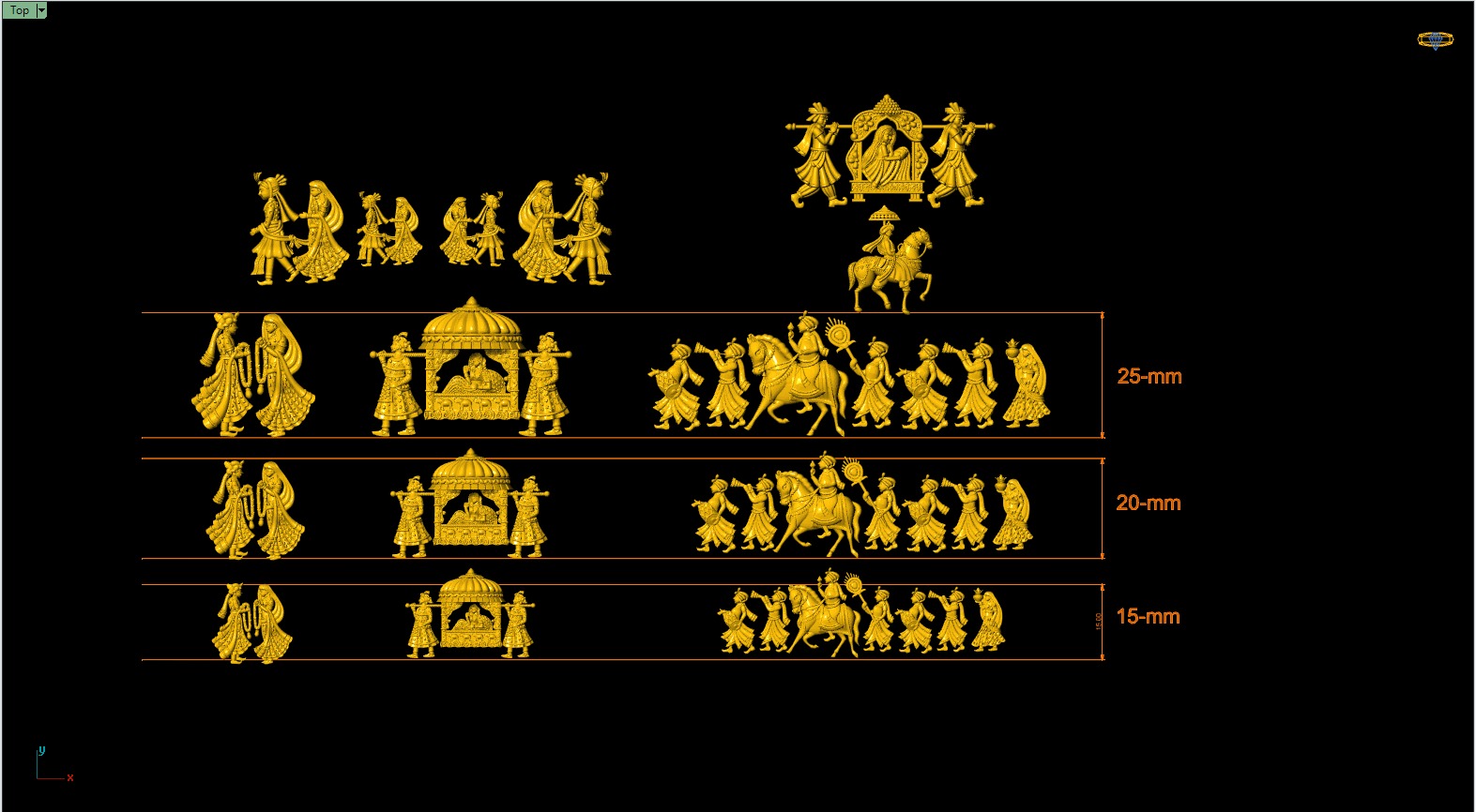 Dulhanset 3size stl file 3D print model_1