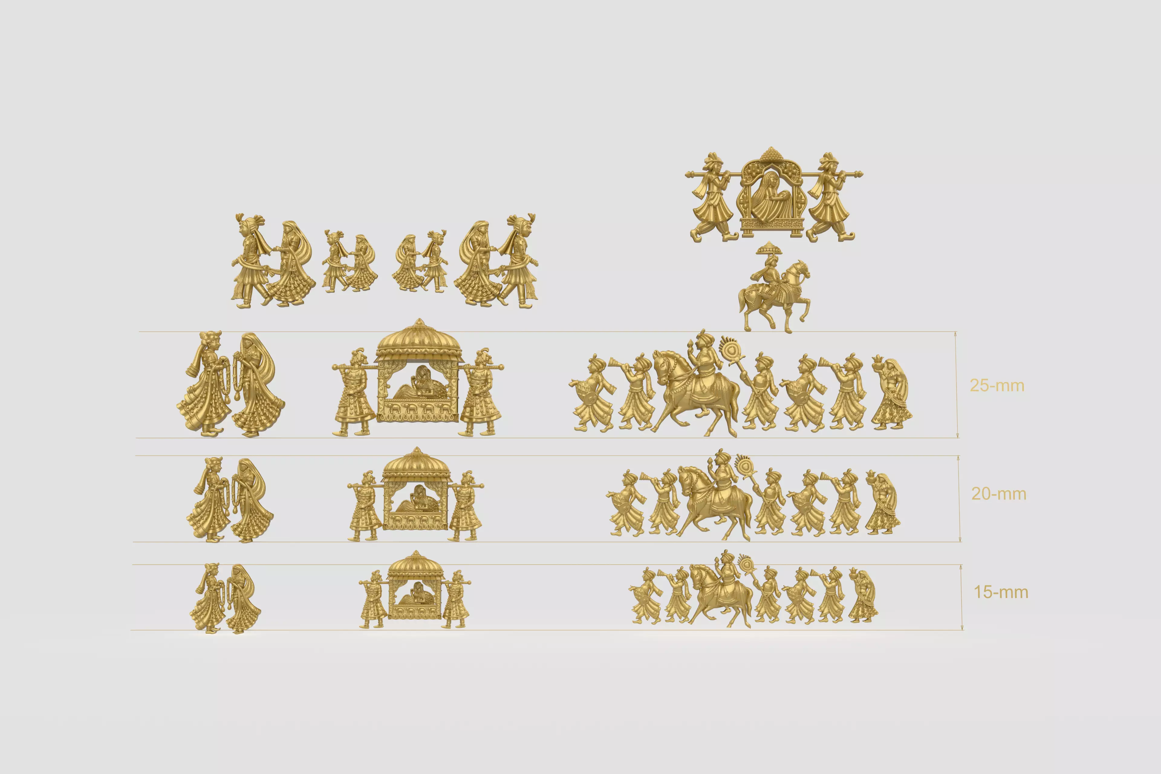 Dulhanset 3size stl file 3D print model_0