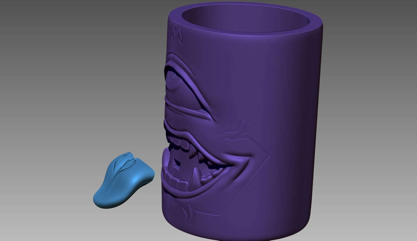 pencil holder of Sukuna from Jujutsu Kaisen lapicero 3D print model_5