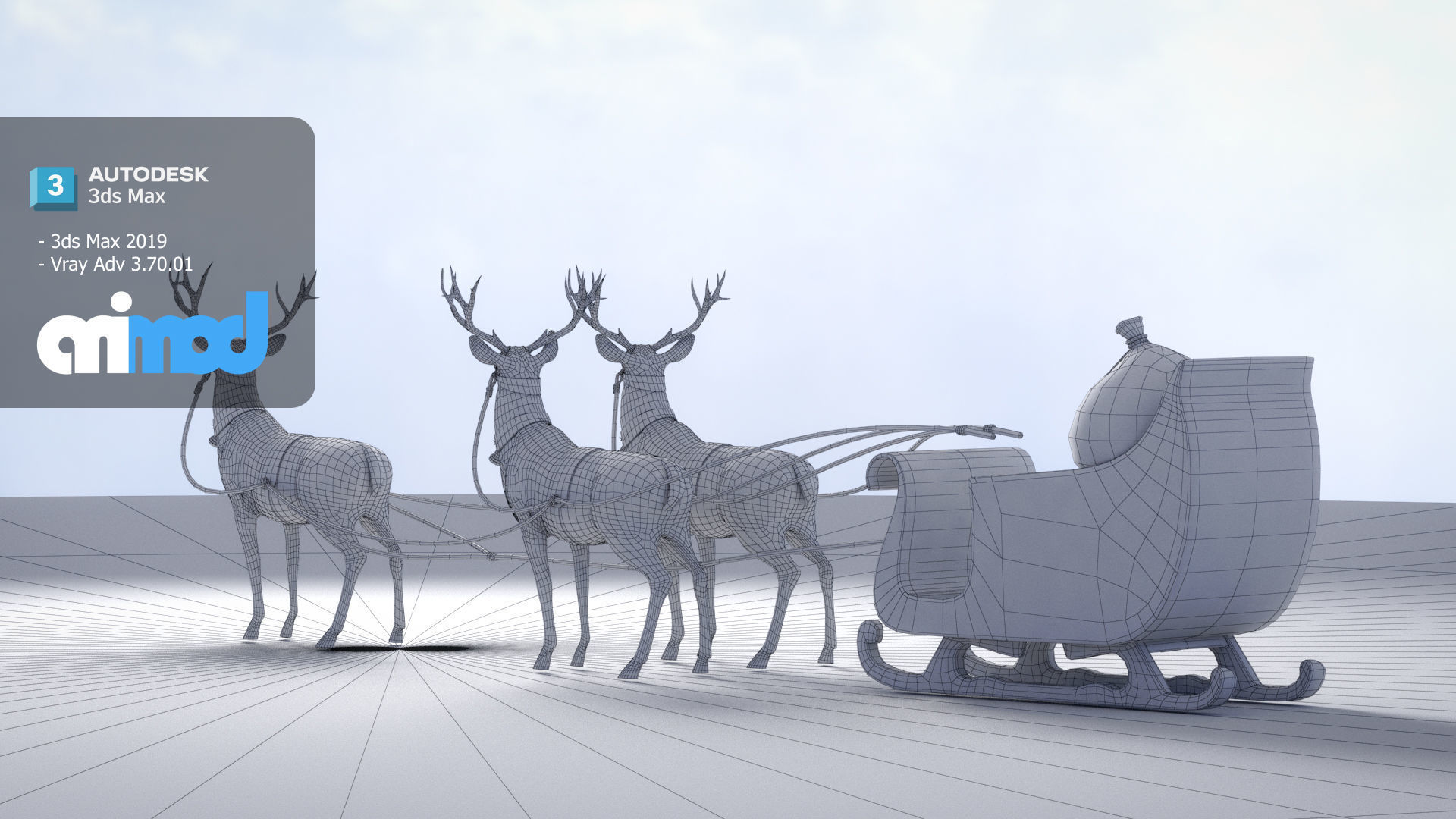 Sleigh 3D model_9