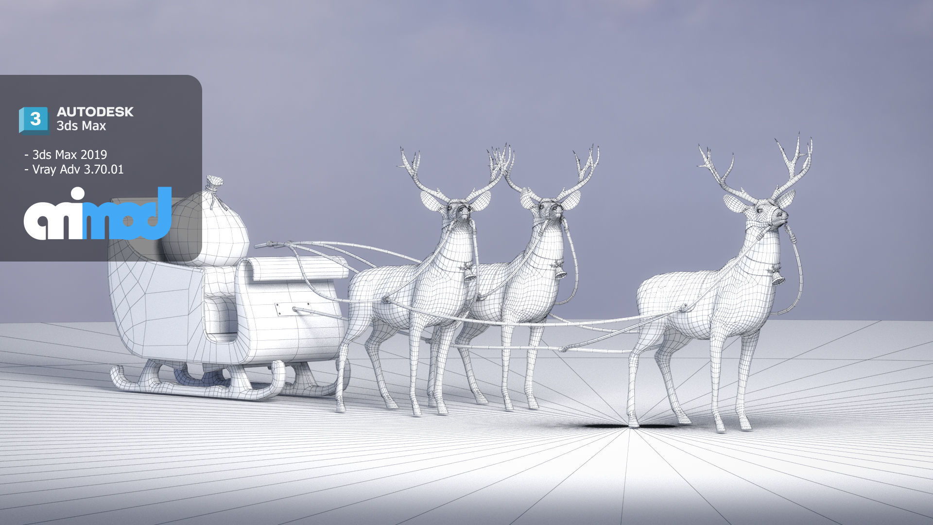 Sleigh 3D model_6