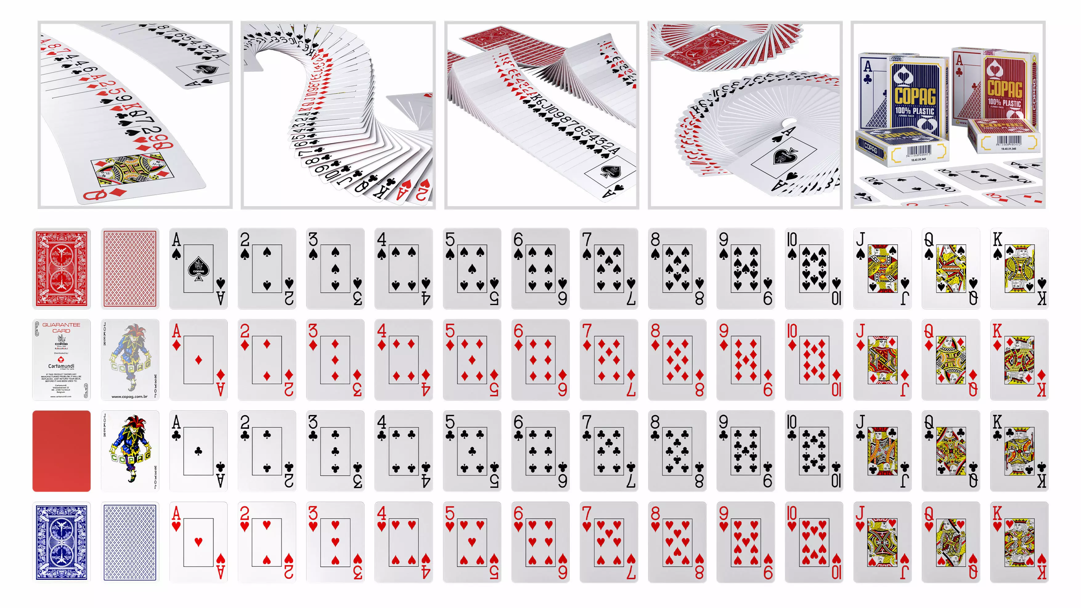 Playing Poker cards set 3D model