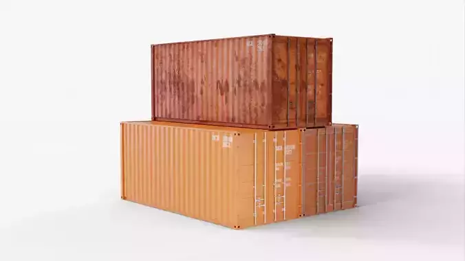 20Ft Cargo Containers - Orange
