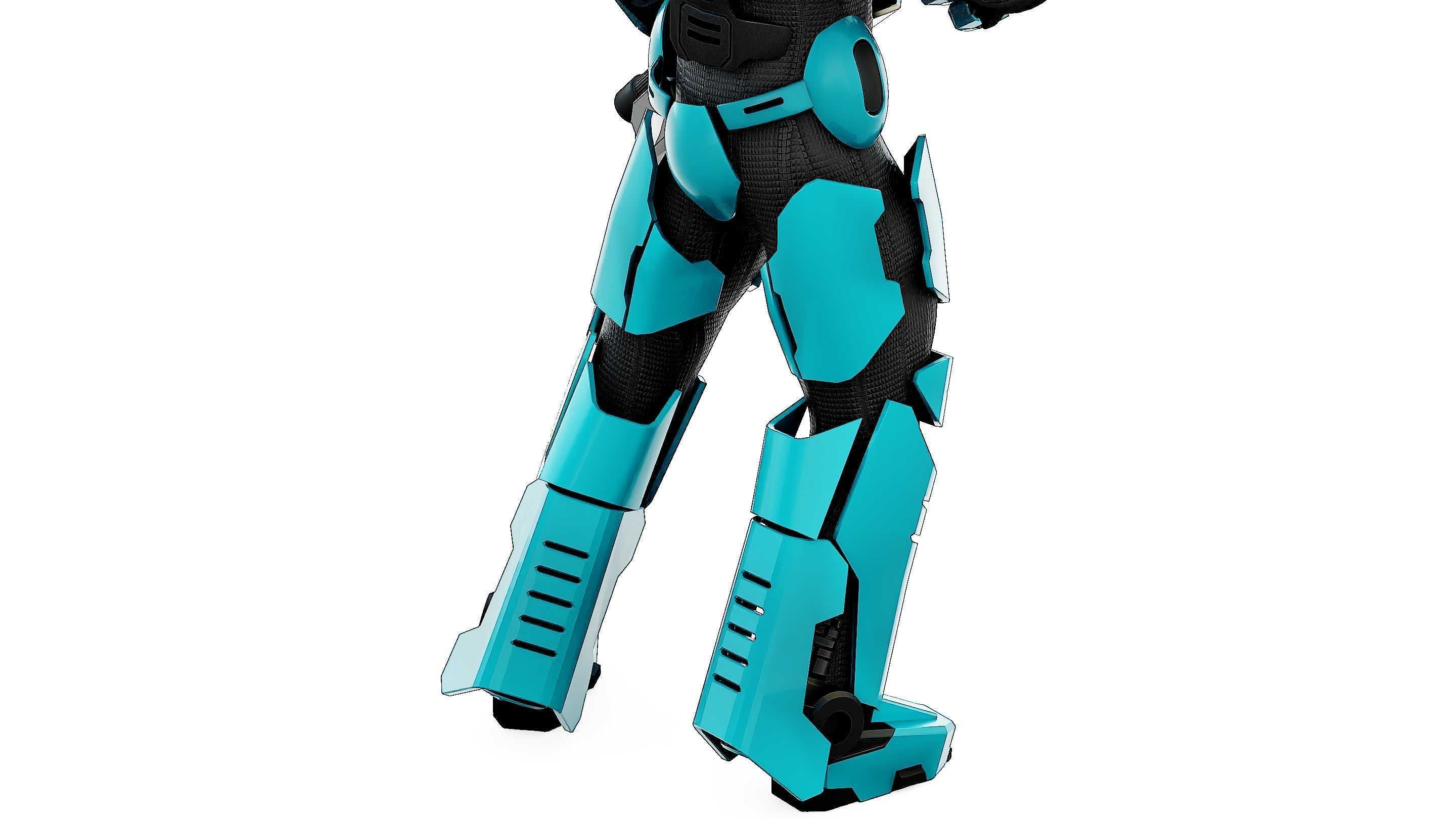 CYBORG SOLDIER RX-800 Rigged for Unreal Engine - Unity - MIXAMO 3D model_27