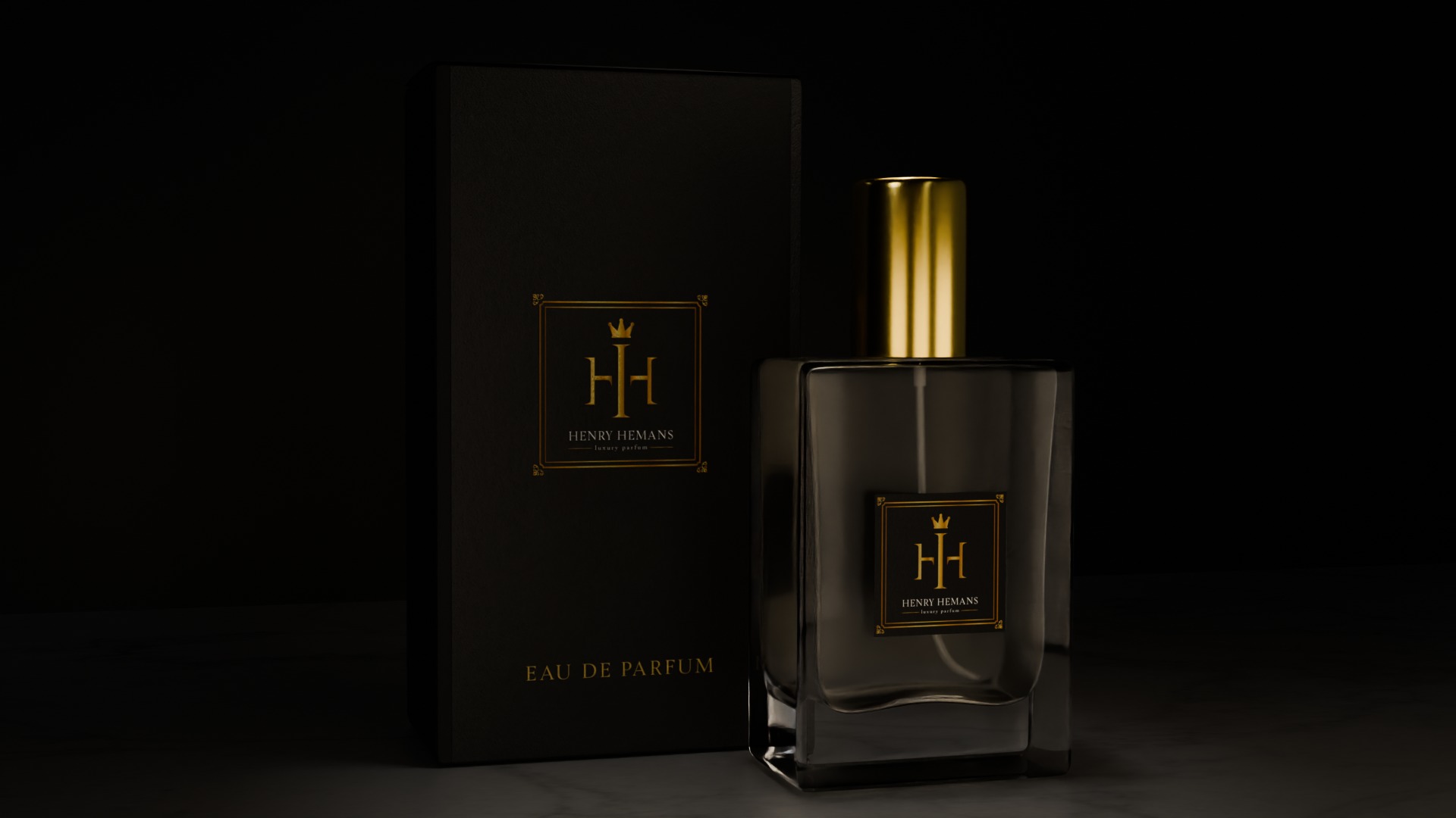 Henry Hemans Perfume Bottle 3D Model Free Blender Free low-poly 3D model_2