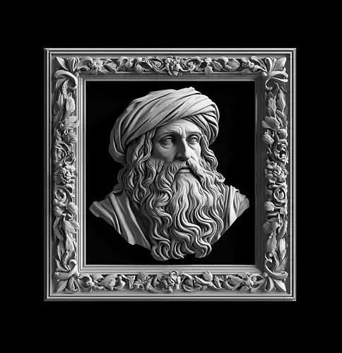 Leonardo da Vinci - Grand Renaissance Relief Portrait
