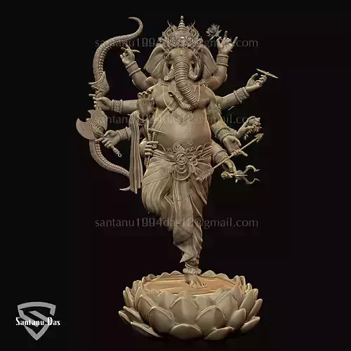 Ganesha God 3d Print Sculpture