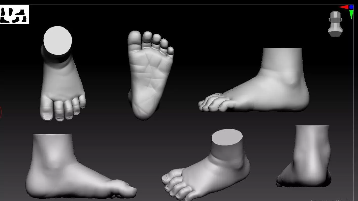 baby leg 3D print model_0