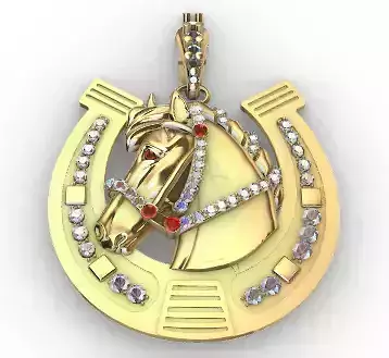 Horse Shoe Necklace Pendant Charm Bracelet Jewelry 