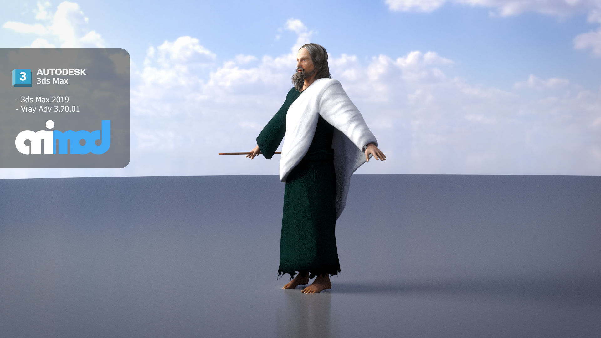 Shepherd 3D model_2