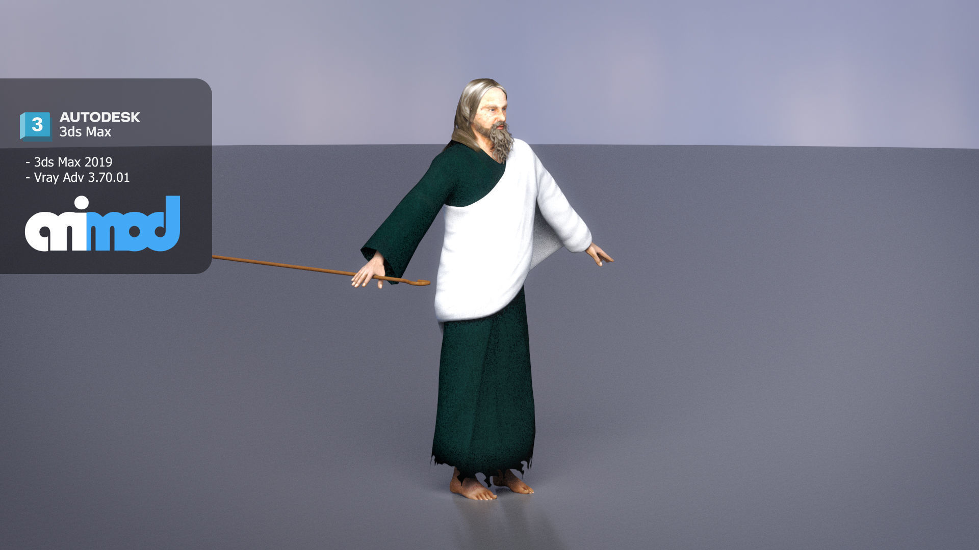 Shepherd 3D model_1