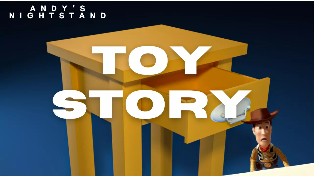 Andys Nightstand from Toy Story Low-poly 3D model
