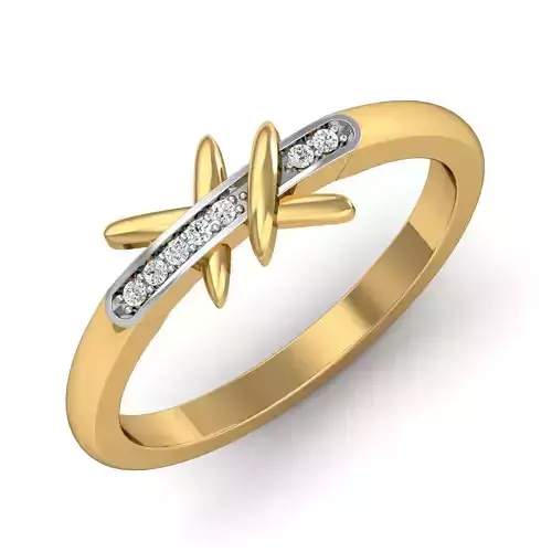 Women Diamond Ring 3dm STL  Render Details - P-1729