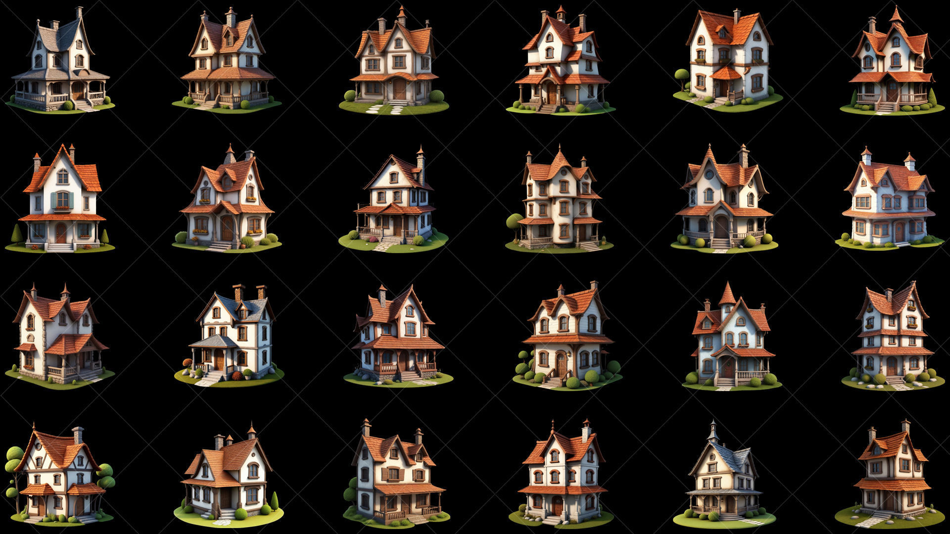 72 Fantasy House Home 2D Game Asset Texture_1