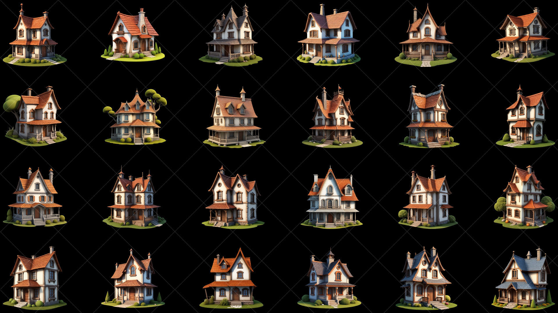 72 Fantasy House Home 2D Game Asset Texture_2