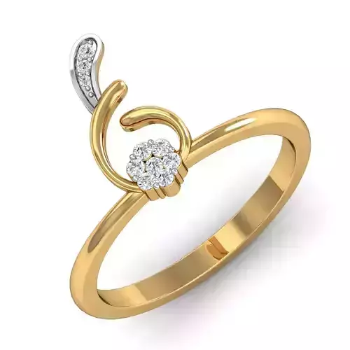 Women Diamond Ring 3dm STL  Render Details - P-1731
