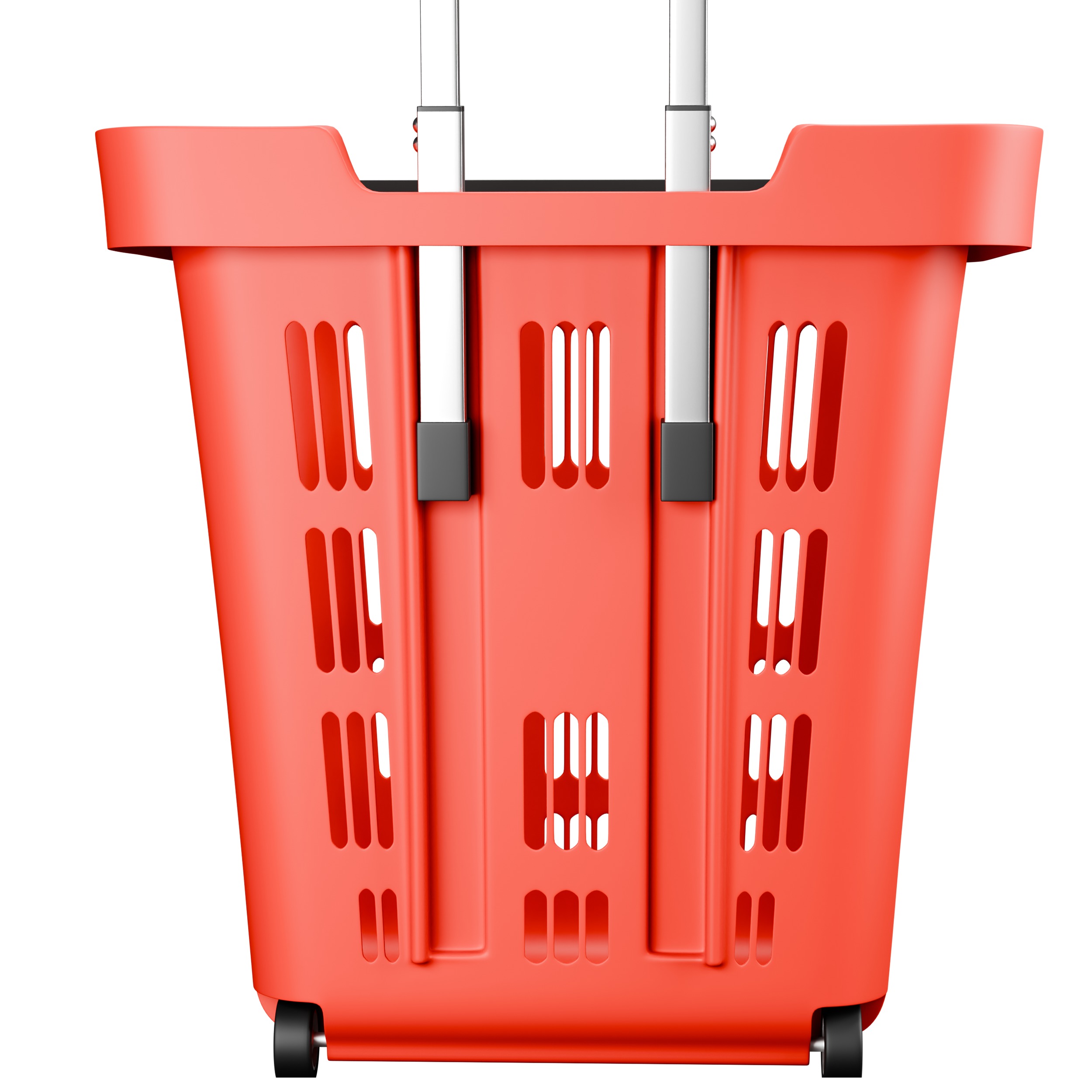 Rolling Shopping Basket 3D model_7