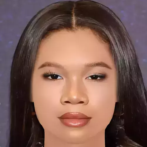 Storm Reid Head - No Hair - Low poly head for game 