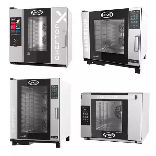 Unox combi oven pack 3D Model Collection