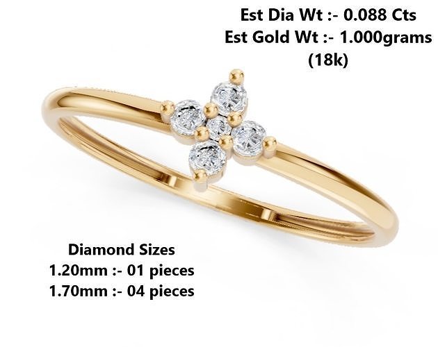 Lightweight Diamond Ring 3D print model