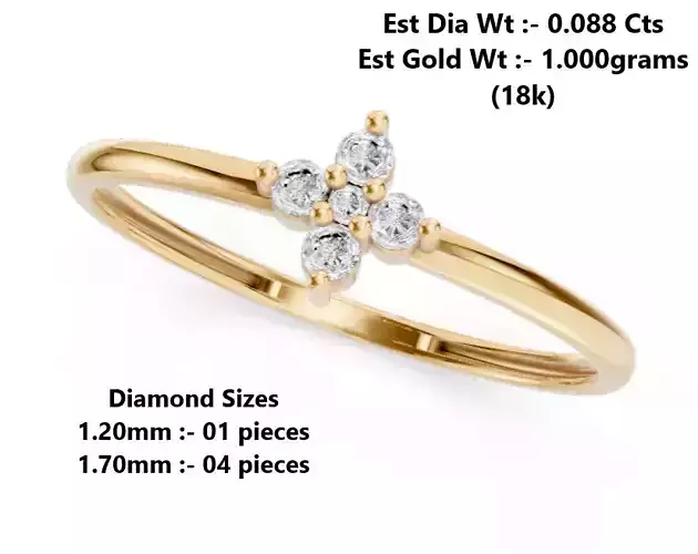 Lightweight Diamond Ring