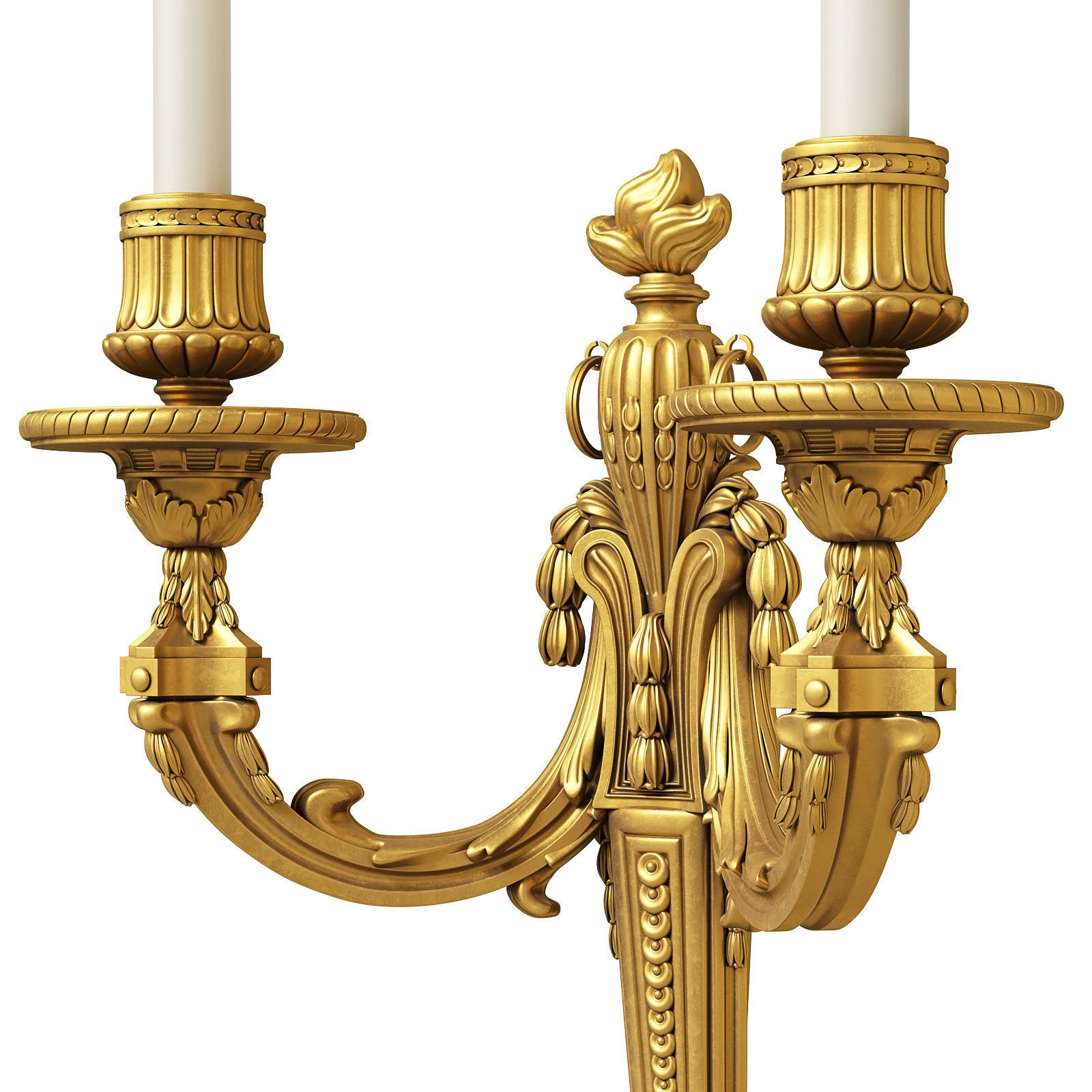 Mathieu Lustrerie Louis XVI Applique with 2 lights 3D model_4