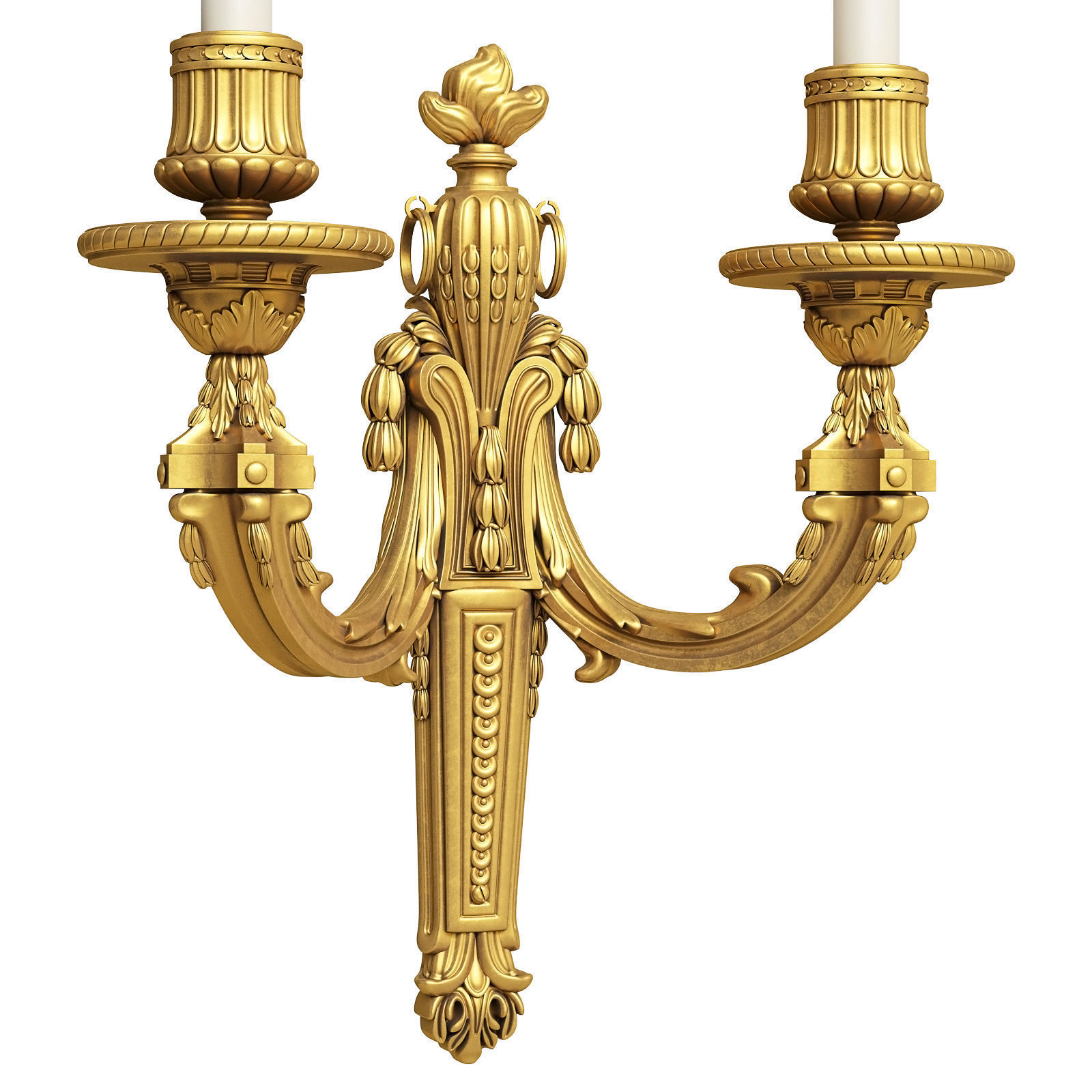 Mathieu Lustrerie Louis XVI Applique with 2 lights 3D model_2