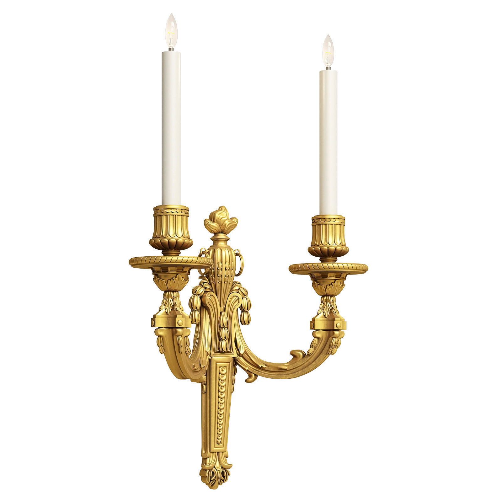 Mathieu Lustrerie Louis XVI Applique with 2 lights 3D model_1