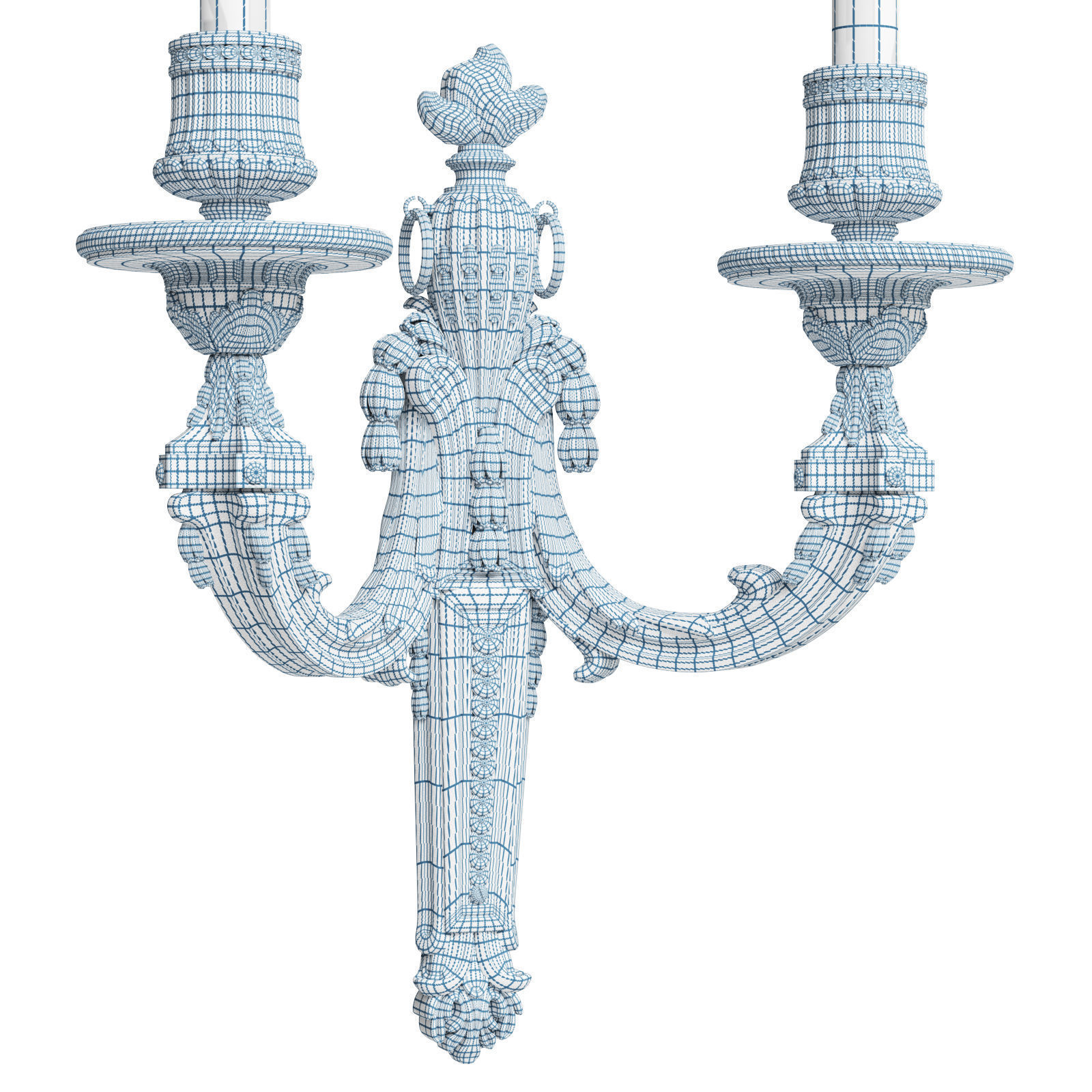 Mathieu Lustrerie Louis XVI Applique with 2 lights 3D model_8