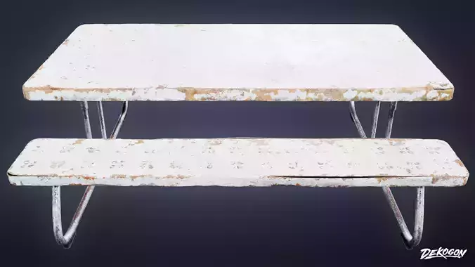 RESTAURANT - Bench Food 01 - LOW POLY AND NANITE