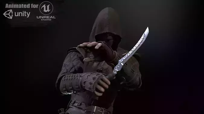 Thief for Starter Pack Low-poly 3D model