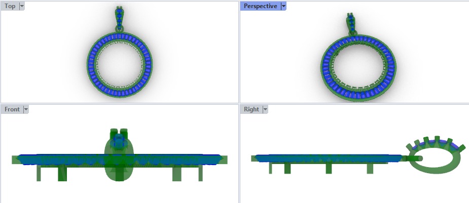 Mexican Centenario 38mm coin bezel pendant frame 3D print model_4