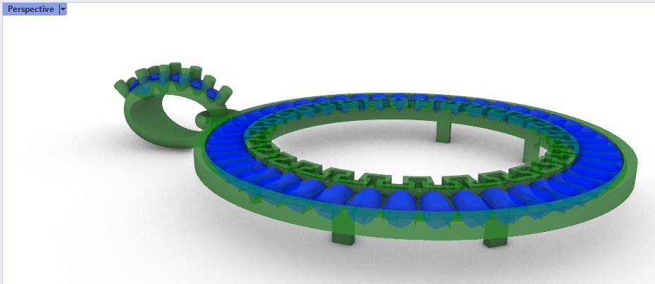 Mexican Centenario 38mm coin bezel pendant frame 3D print model_46