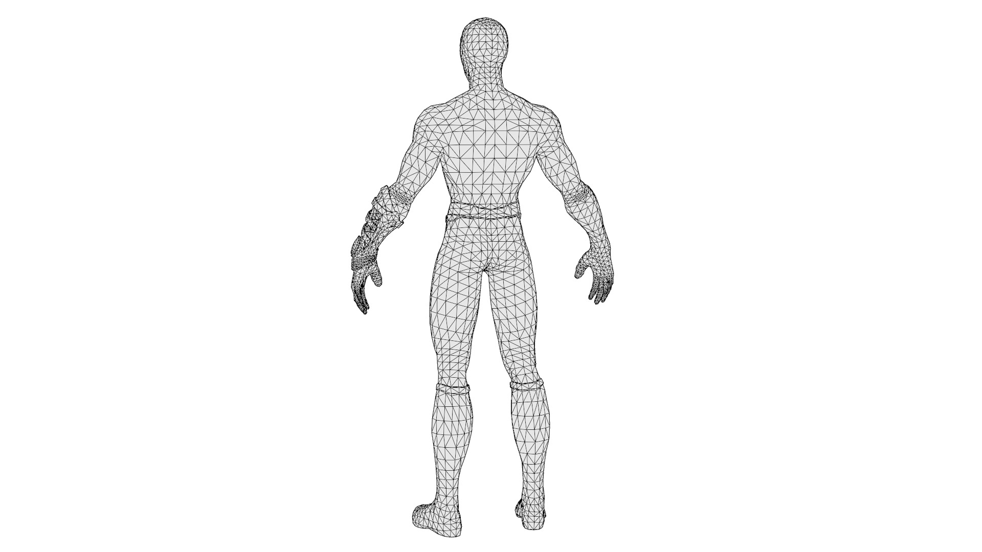 Spider Man  Black and Gold Suit Advanced 3D Model Game Ready Low-poly 3D model_22