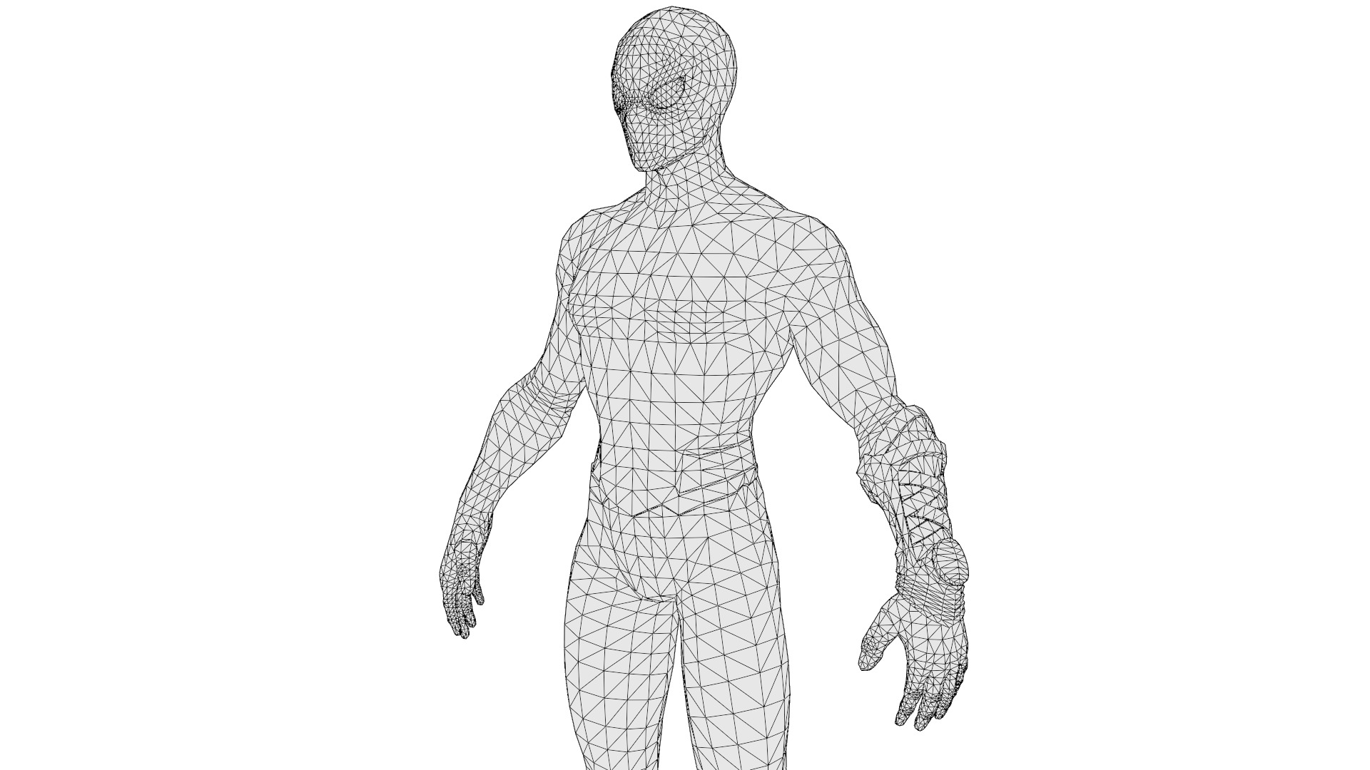 Spider Man  Black and Gold Suit Advanced 3D Model Game Ready Low-poly 3D model_18