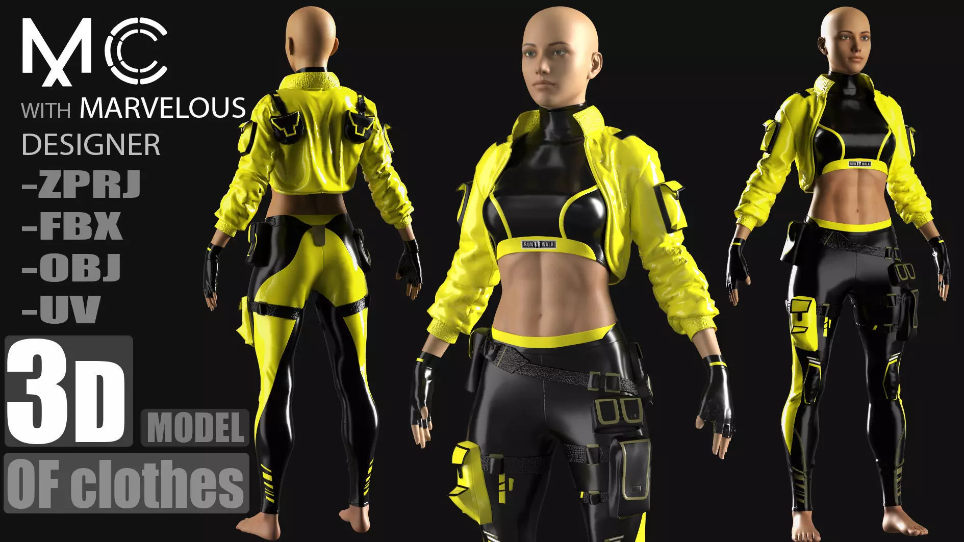 3d model clothes and backpack 3D model