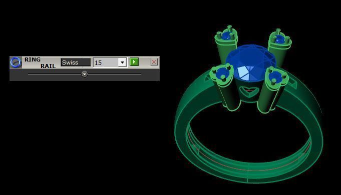 solitair ring for daimonds 3D print model_18