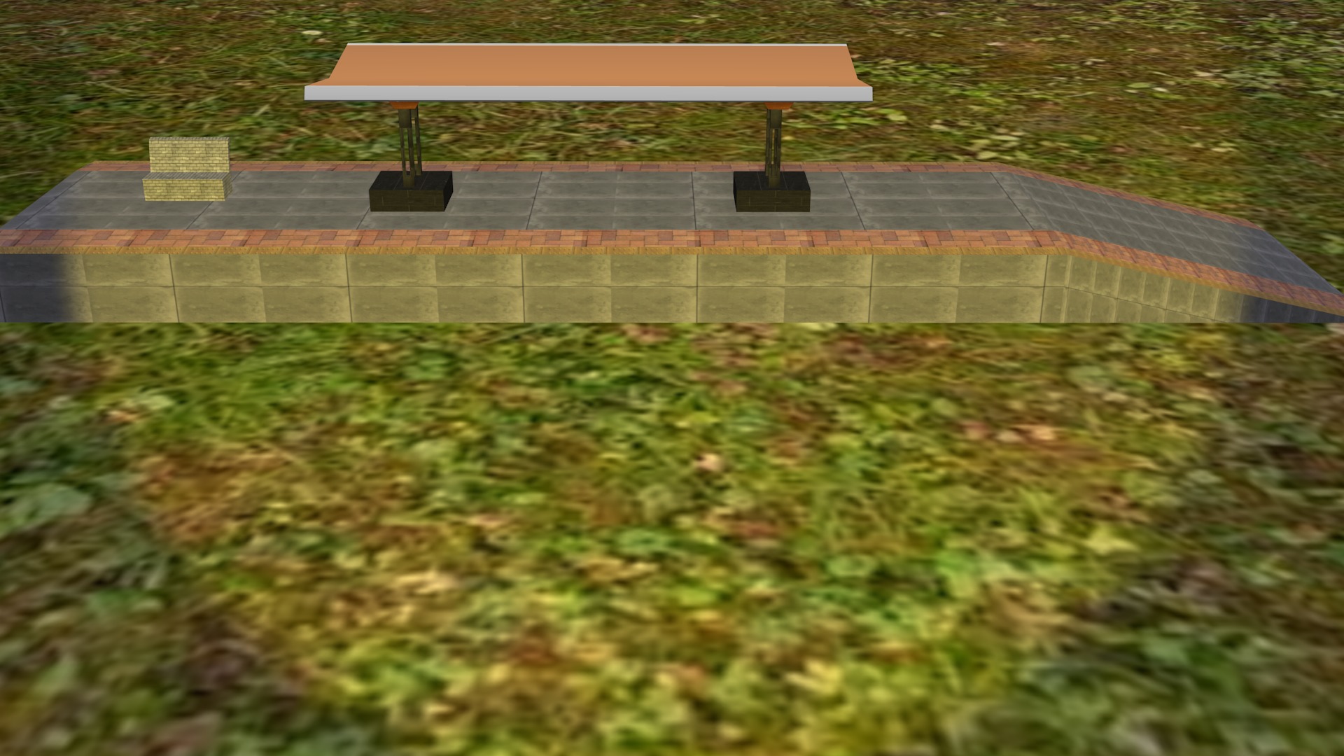 Railway Assets 3D Models Free low-poly 3D model_5