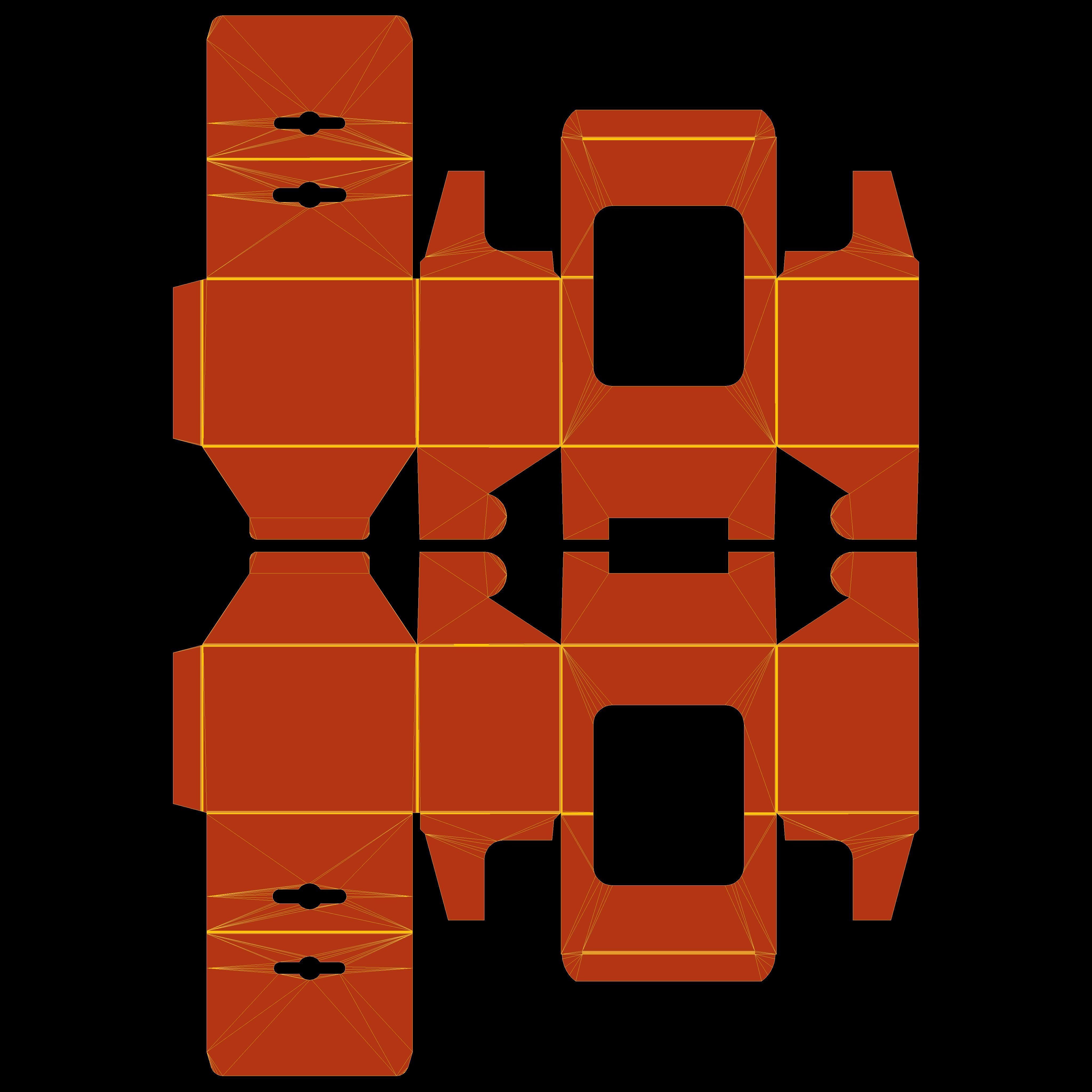 Hanger packaging box with transparent plastic window 90x60x70mm Texture_9