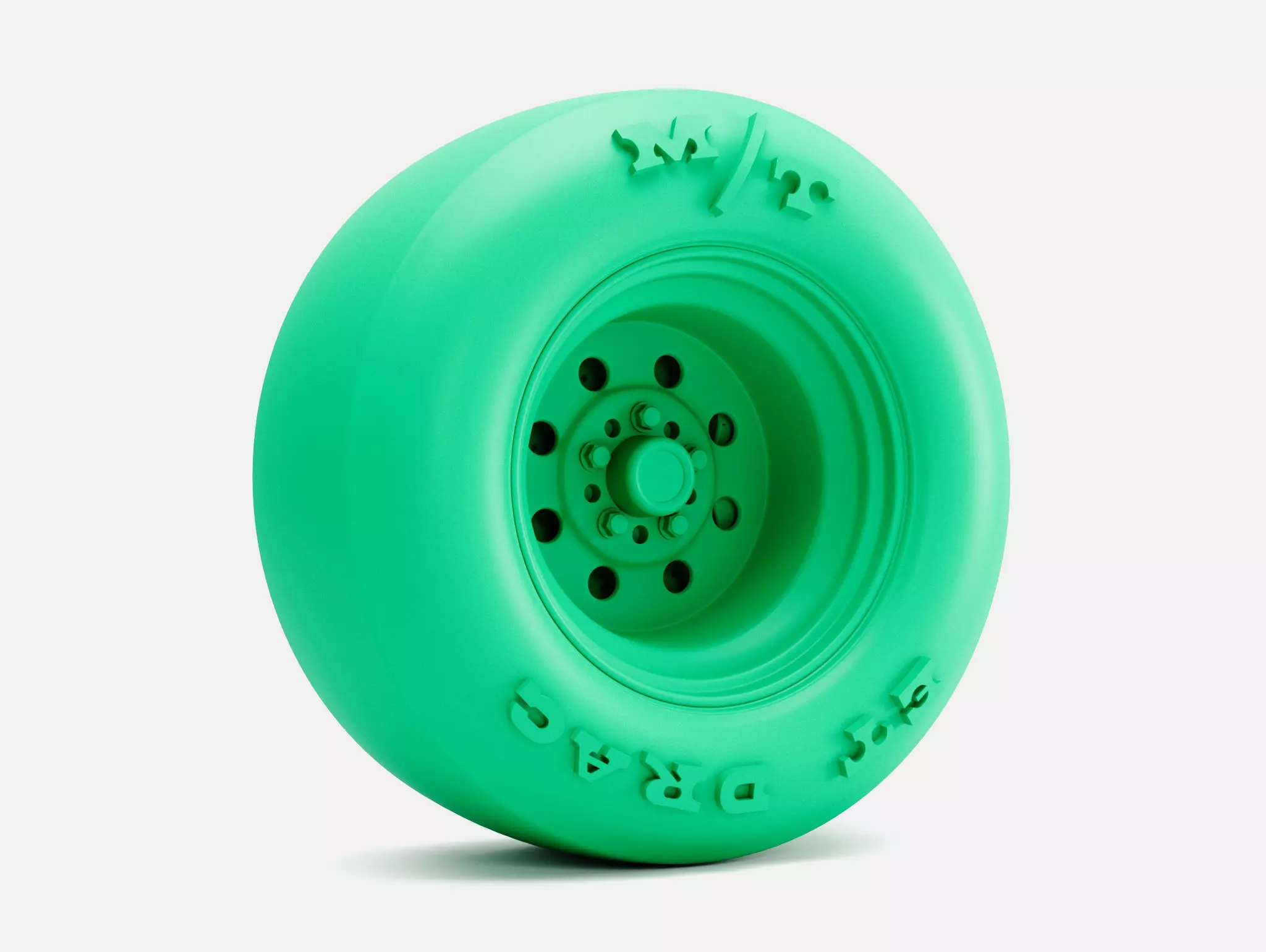 15x10 Weld Draglite Wheel MT Drag Slick 28 Tire 3D print model