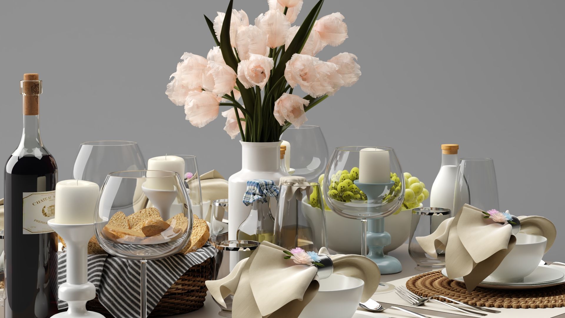 Breakfast Set 3D model_5