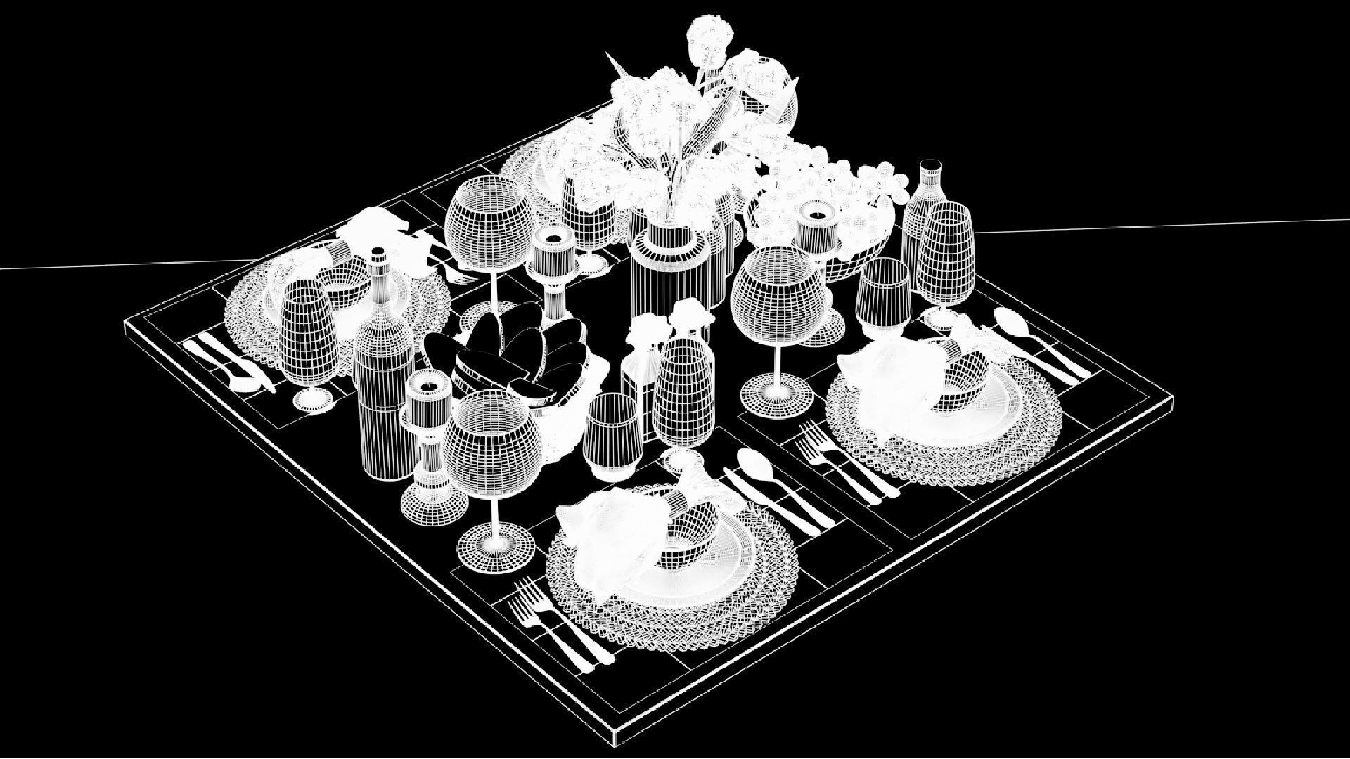 Breakfast Set 3D model_8