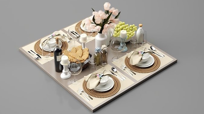 Breakfast Set 3D model