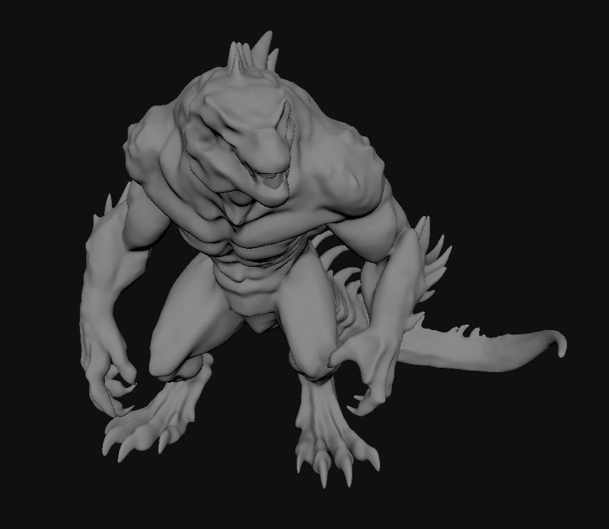 Beast Monster 3D model_3